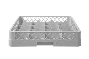 Kosz do szkła 500×500 mm, 16 przegródek – 113x113 mm, 500x500x104mm Hendi 877043