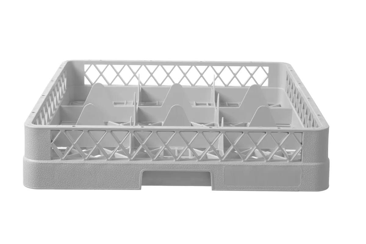 Kosz do szkła 500×500 mm, 9 przegródek – 150x150 mm, 500x500x104mm Hendi 877050