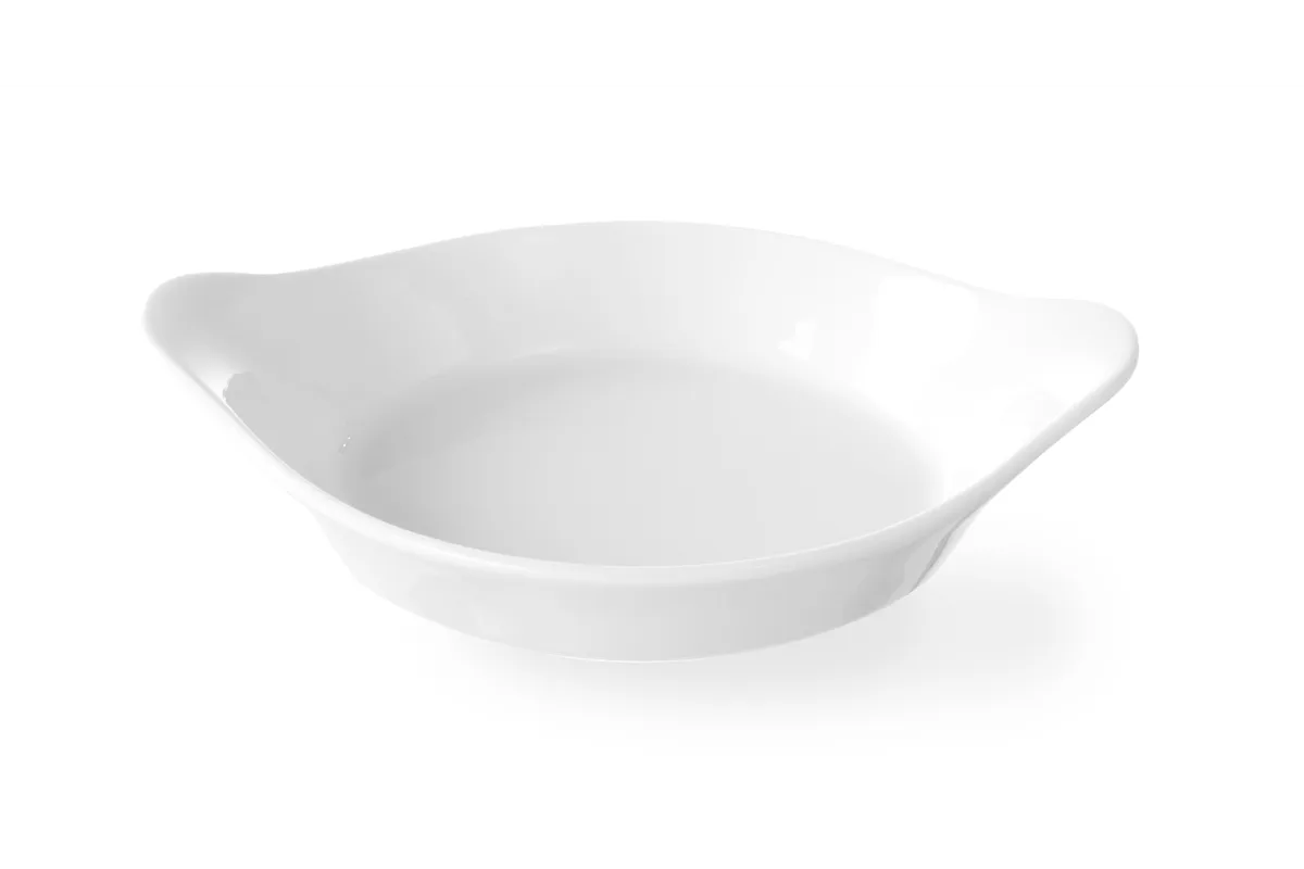 Półmisek do zapiekania okrągły z uchwytami, 0,15L, 185x152x40mm Hendi 785904