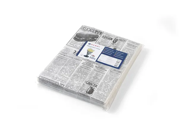 Papier pergaminowy, wydruk gazety, 500 szt., 200x250mm Hendi 678121