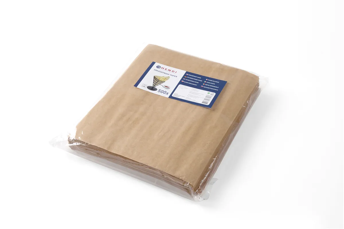 Papier pergaminowy, beżowy, 500 szt., 200x250mm Hendi 678138
