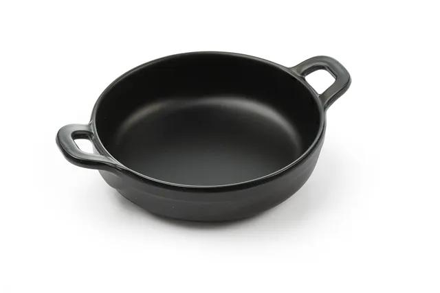 Rondelek czarny Little Chef mini okrągły, czarny, 150x115x37mm Hendi 564523