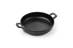Rondelek czarny Little Chef mini okrągły, czarny, 189x147x37mm Hendi 564530