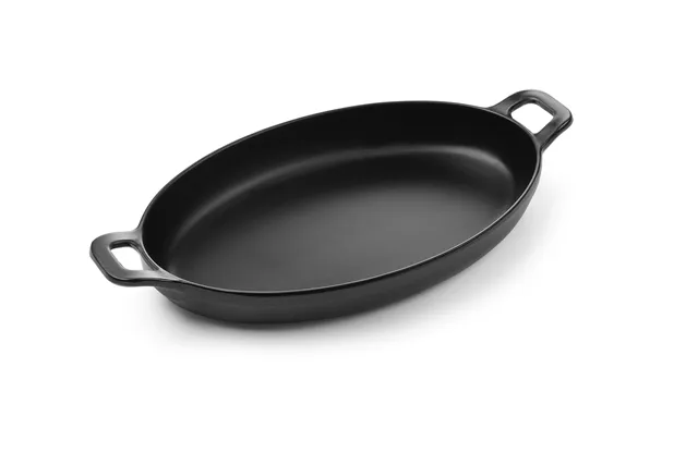 Rondelek czarny mini owalny Little Chef, czarny, 263x140x37mm Fine Dine 564554
