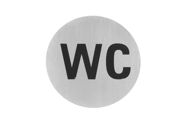 Tabliczka informacyjna na drzwi, WC, ⌀75mm Hendi 663622