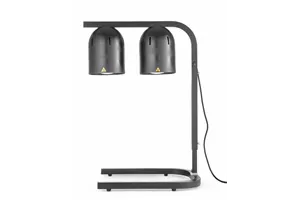 Lampa do podgrzewania potraw, podwójna, czarny, 230V/250W, 453x360x790mm Hendi 273913