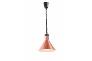 Lampa do podgrzewania potraw wisząca, stożkowa, miedziany, 230V/250W, ⌀275x250mm Hendi 273876