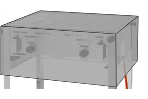 Pokrowiec, Grilli Grill i Roast-Master 154717 i 154878, 720x560x360mm Hendi 144923