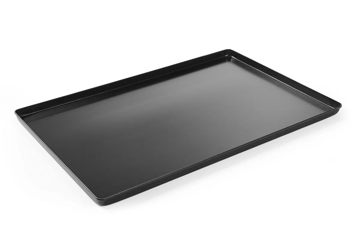 Taca cukiernicza ekspozycyjna – czarna, 600x400x20mm Hendi 808542