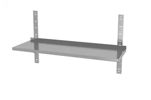 Półka wisząca regulowana, pojedyncza, z 2 konsolami, 1400x300x600mm Hendi 811801