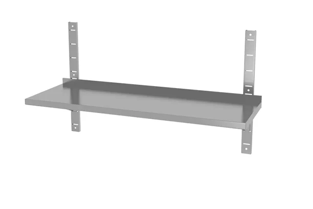 Półka wisząca regulowana, pojedyncza, z 2 konsolami, 1400x300x600mm Hendi 811801