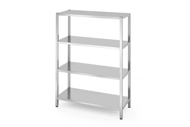 Regał magazynowy z 4 półkami pełnymi – skręcany, Kitchen Line, 1200x500x1800mm Hendi 812549
