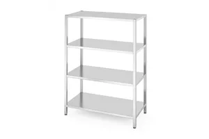 Regał magazynowy z 4 półkami pełnymi – skręcany, Kitchen Line, 1200x600x1800mm Hendi 812563