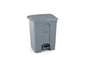 Pojemnik na odpady z pedałem, 87L, jasnoszary, 500x410x815mm AmerBox 691168