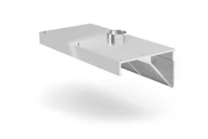 Okap przyścienny, skośny, Profi Line, z oświetleniem LED, 1000x700x450mm Hendi 229309