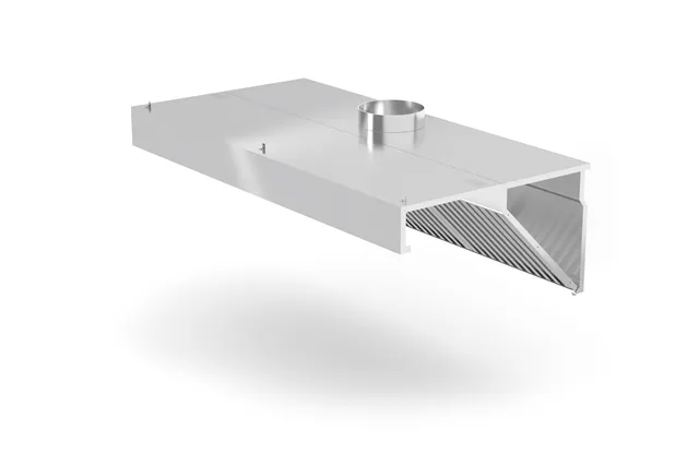 Okap przyścienny, skośny, Profi Line, z oświetleniem LED, 1000x700x450mm Hendi 229309