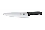 Nóż kuchenny z szerokim ostrzem, czarny, 380mm Victorinox 5.2003.25