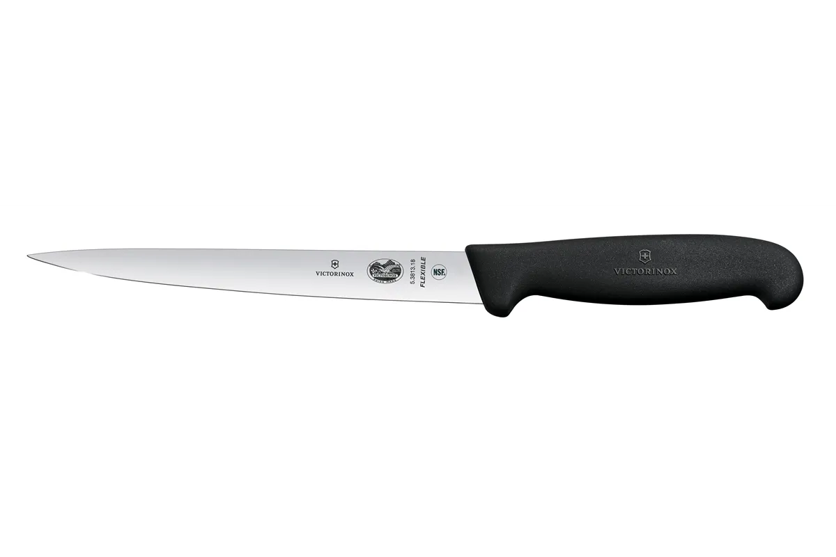 Nóż do filetowania, czarny, 310mm Victorinox 5.3813.18