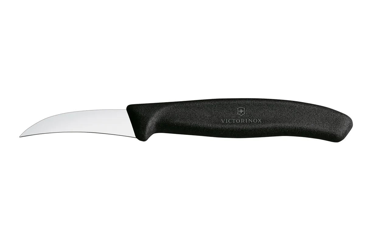 Nóż do jarzyn zagięty, czarny, 162mm Victorinox 6.7503