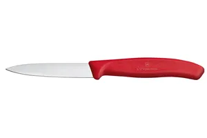 Nóż do jarzyn gładki, czerwony, 190mm Victorinox 6.7601