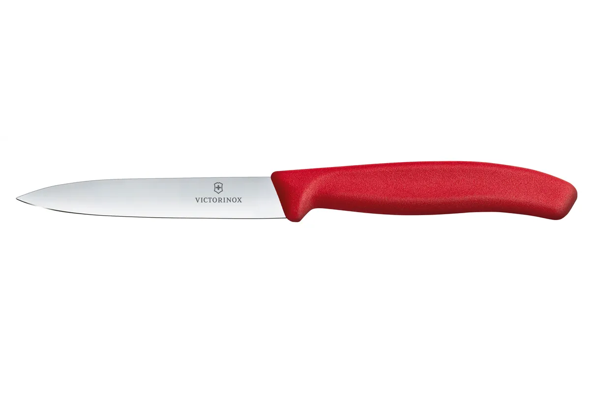 Nóż do jarzyn gładki, czerwony, 212mm Victorinox 6.7701