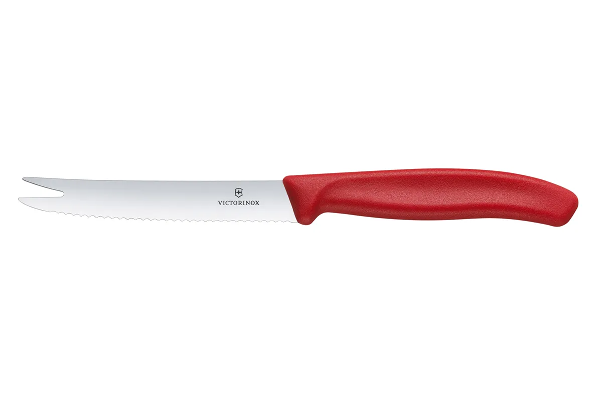 Nóż do sera i kiełbasy, czerwony, 219mm Victorinox 6.7861