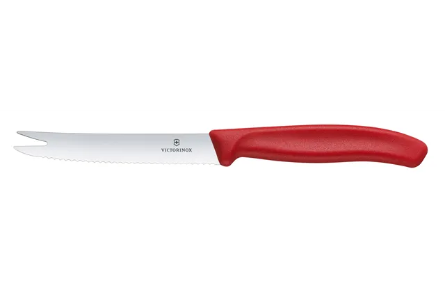 Nóż do sera i kiełbasy, czerwony, 219mm Victorinox 6.7861