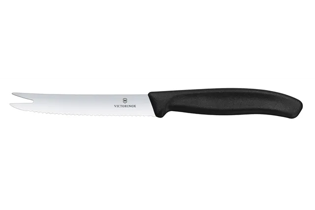 Nóż do sera i kiełbasy, czarny, 219mm Victorinox 6.7863