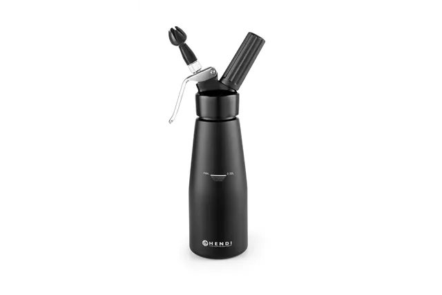 Syfon do bitej śmietany, Kitchen Line, 0,5L, czarny, ⌀80x260mm Hendi 588420