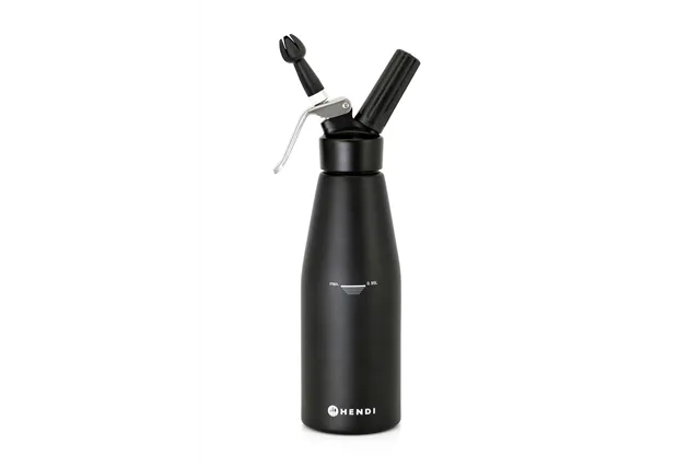 Syfon do bitej śmietany, Kitchen Line, 0,95L, czarny, ⌀95x320mm Hendi 588598