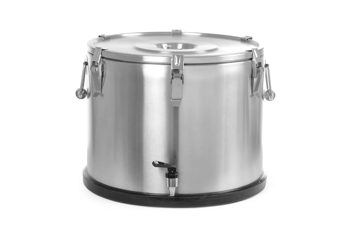 Termos do transportu żywności – z kranem, Profi Line, 50L, ⌀480x380mm Hendi 710333