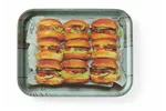 Taca do serwowania z nadrukiem, antypoślizgowa, tasty burger, 330x430mm Hendi 508008