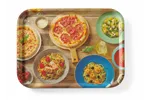 Taca do serwowania z nadrukiem, antypoślizgowa, tasty pizza & pasta, 330x430mm Hendi 508015