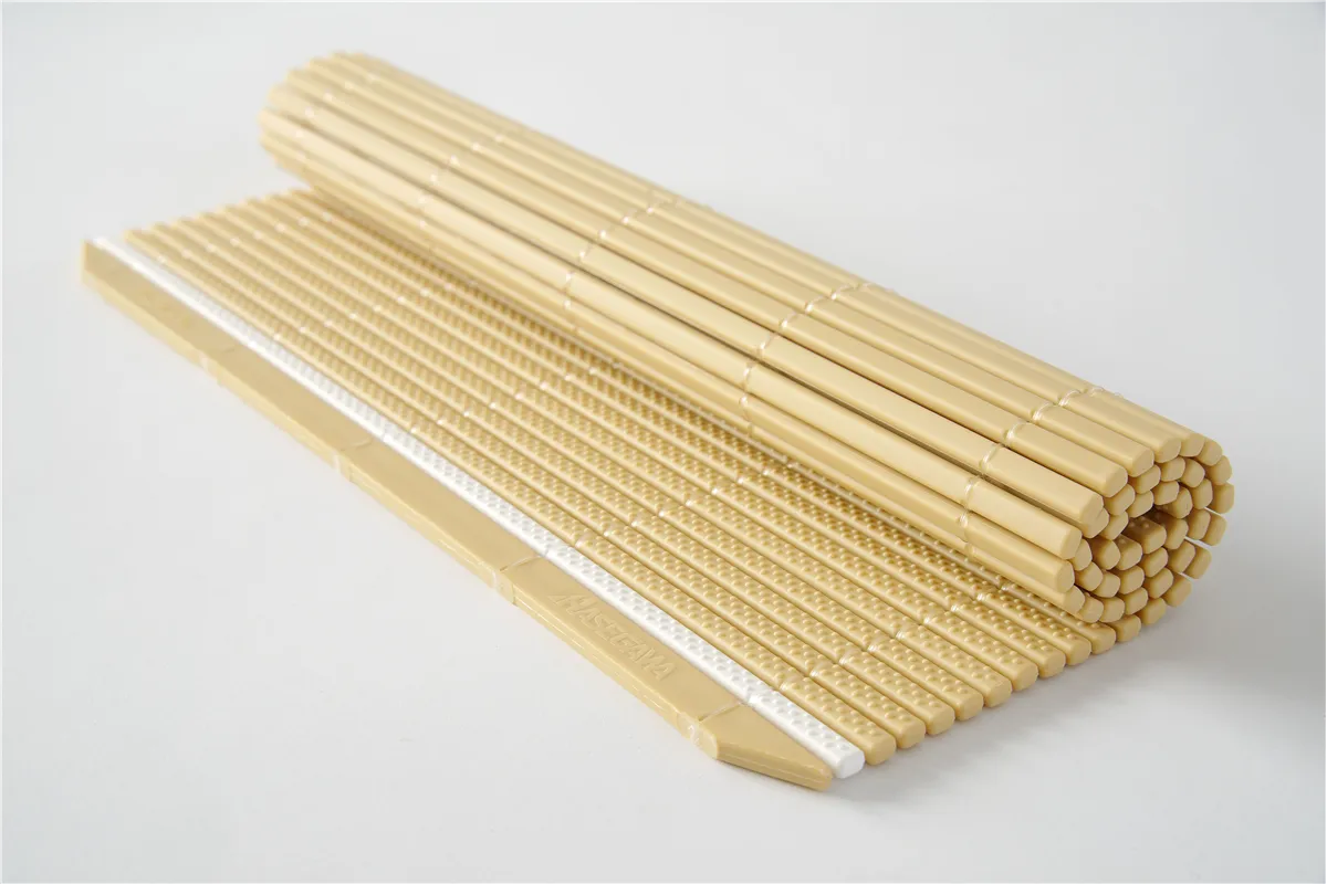 Mata Makisu do rolowania sushi, beżowy, 250x240mm, Prostokątny Hasegawa 513835