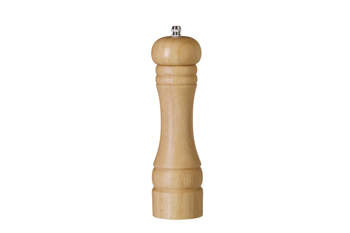 Młynek do pieprzu drewniany, jasne drewno, ⌀57x215mm Hendi 469729