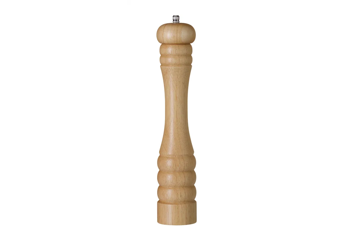 Młynek do pieprzu drewniany, jasne drewno, ⌀60x315mm Hendi 469743
