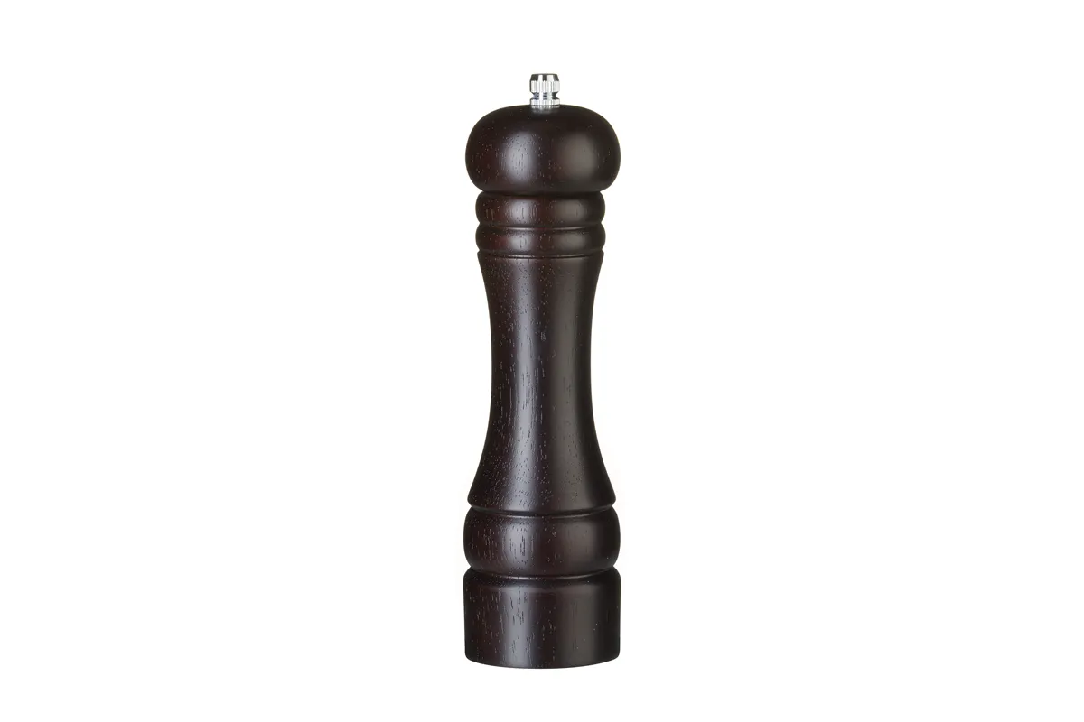 Młynek do pieprzu drewniany, ciemne drewno, ⌀57x215mm Hendi 469804
