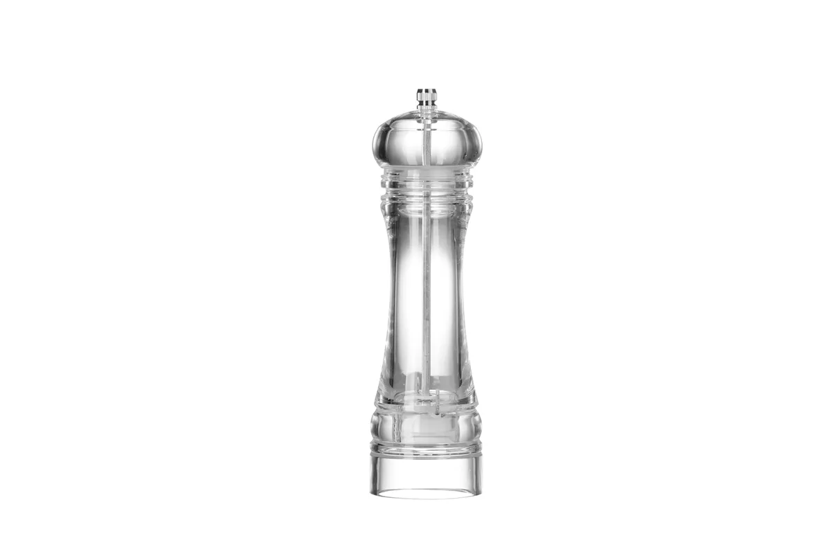 Młynek do pieprzu akrylowy, transparentny, ⌀60x215mm Hendi 469668