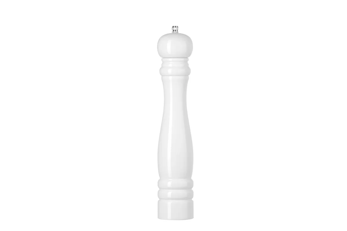 Młynek do soli drewniany, biały, ⌀60x315mm Hendi 469590