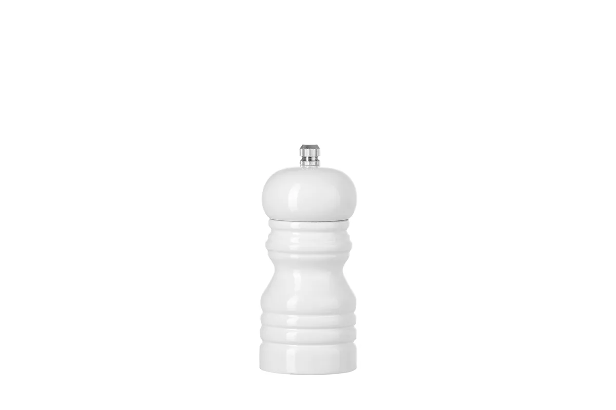 Młynek do soli drewniany, biały, ⌀50x113mm Hendi 469613