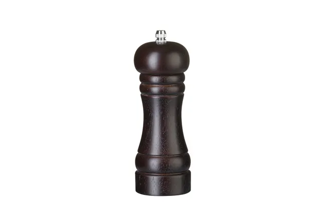 Młynek do soli drewniany, ciemne drewno, ⌀57x165mm Hendi 469798