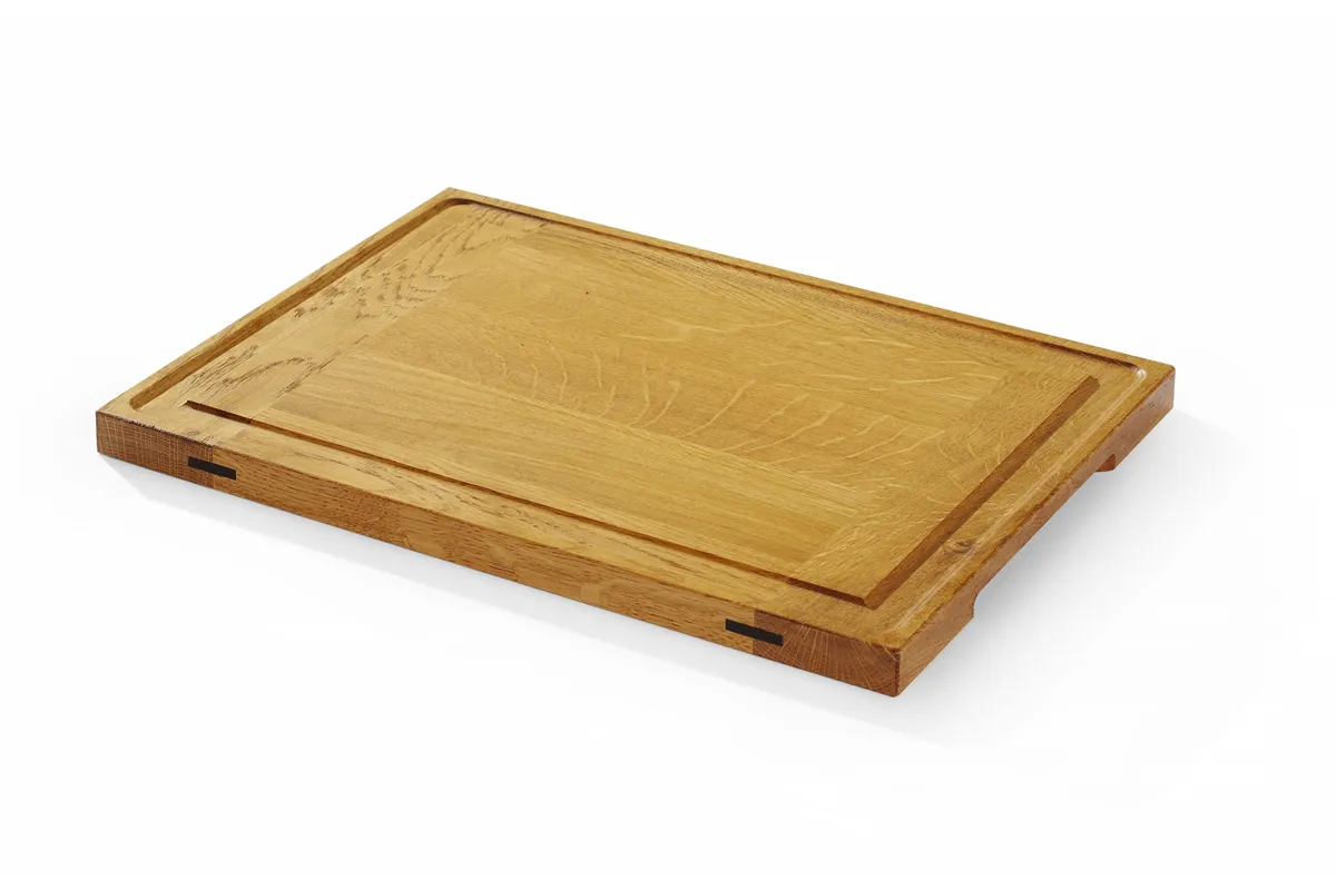 Deska dębowa do serwowania, 370x270x20mm, Prostokątny Hendi 505465