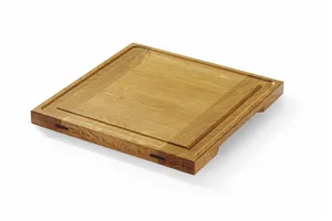 Deska dębowa do serwowania, 270x270x20mm, Prostokątny Hendi 505472