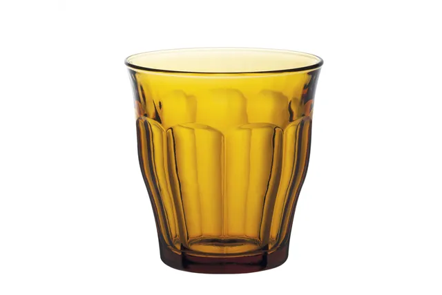Szklanka PICARDIE AMBER, 0,25L, pomarańczowy, 6 szt., ⌀87x90mm Duralex 1027DB06D1111
