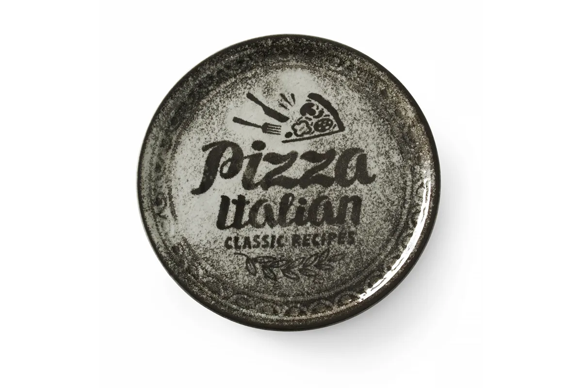 Talerz do pizzy Recipe Collection Black, czarny, ⌀310mm Hendi 768761