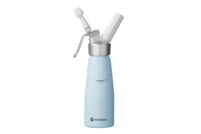 Syfon do bitej śmietany, 0,5L, Błękitny, ⌀80x260mm Hendi 975862