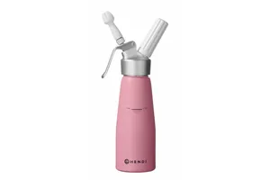 Syfon do bitej śmietany, 0,5L, Pastelowy różowy, ⌀80x260mm Hendi 975886
