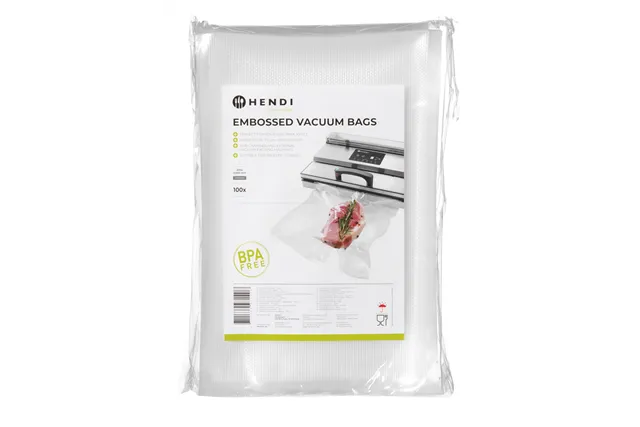Worki moletowane do gotowania sous vide, do pakowarek listwowych i komorowych, 100 szt., 200x300mm Hendi 971406