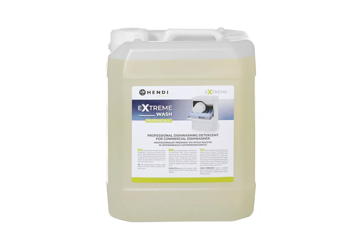 Extreme Wash Profesjonalny preparat do mycia naczyń w zmywarkach gastronomicznych, 10 l Hendi 975053