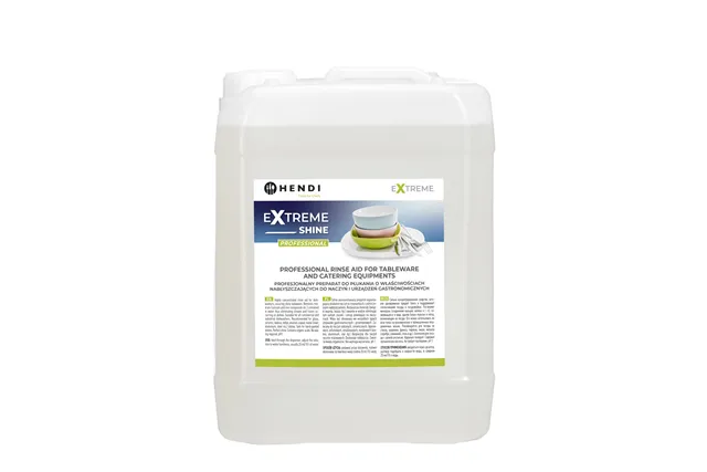 Extreme Shine  preparat do płukania o właściwościach nabłyszczających do naczyń i urządzeń gastronomicznych 10 l Hendi 975015